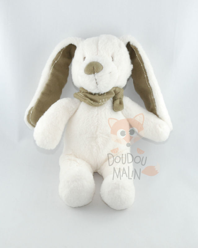  baby comforter rabbit white beige brown grey bandana 